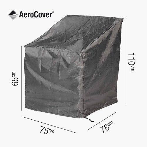 Outdoor Weatherproof Cover, High Back Lounge Chair Aerocover 75x78x110cm