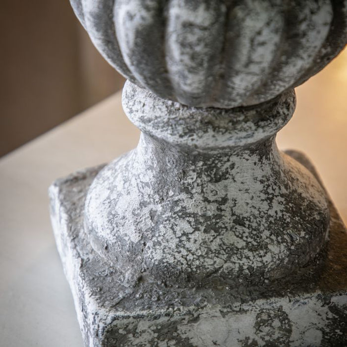 Amesbury Large Vase, Urn Aged Grey, Cement