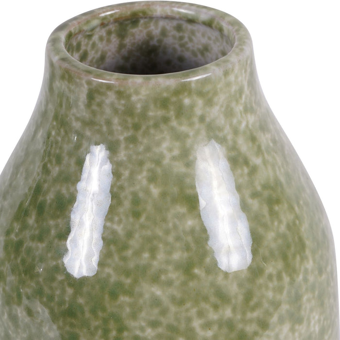 Laura Ashley Medium Vase,  Green Ceramic, Laneham, Stoneware, Due In 29/05/2024