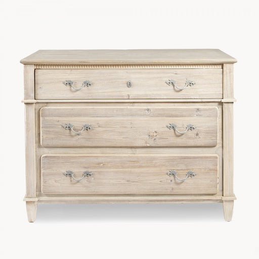 Berkeley 3-Drawer Chest, Natural Washed, Grey Top