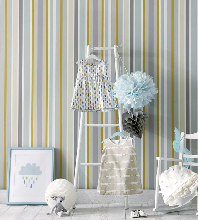 Jelly Tot Stripe by Scion Wallpaper - 1 Colours Available
