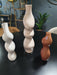Wavy Vases, Terracotta, White, Natural, Set of 3