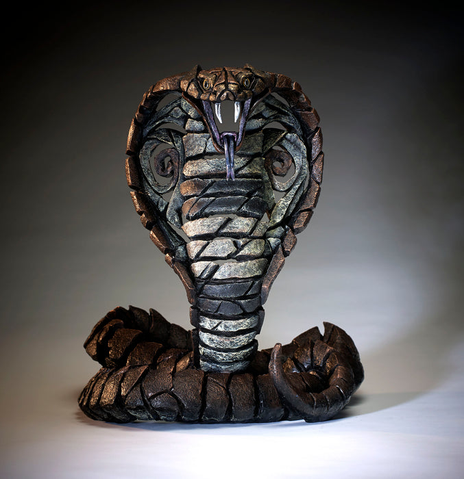 Cobra Snake Copper Brown Sculpture