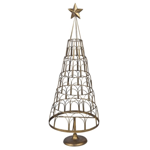 Golden Wired Christmas Tree- 83cm