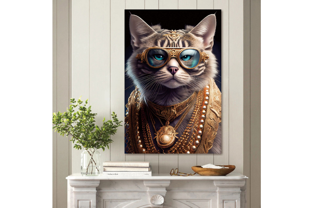 Funky Animal Wall Art 'Tommy Cool'