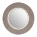 Bruno Round Wall Mirror, Metal, Silver Frame