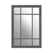 Hawthorne Rectangular Wall Mirror, Wooden Frame, Grey 