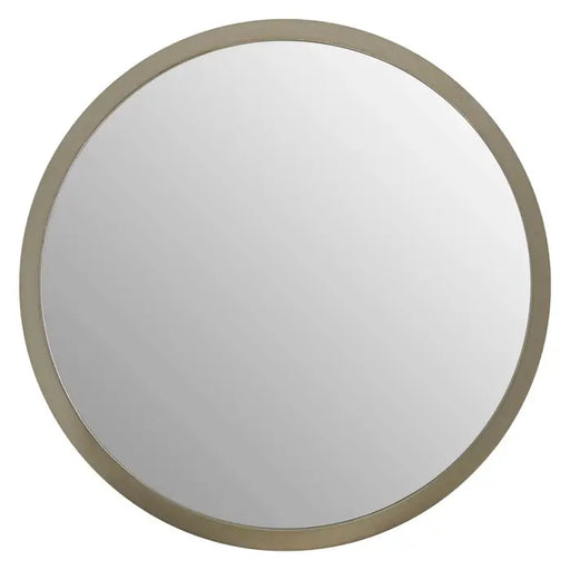 Metal Wall Mirror, Small, Round Frame, Silver 