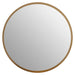 Round Wall Mirror, Large, Metal, Gold Frame