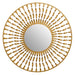 Matera Metal Wall Mirror, Decorative Frame, Round, Gold