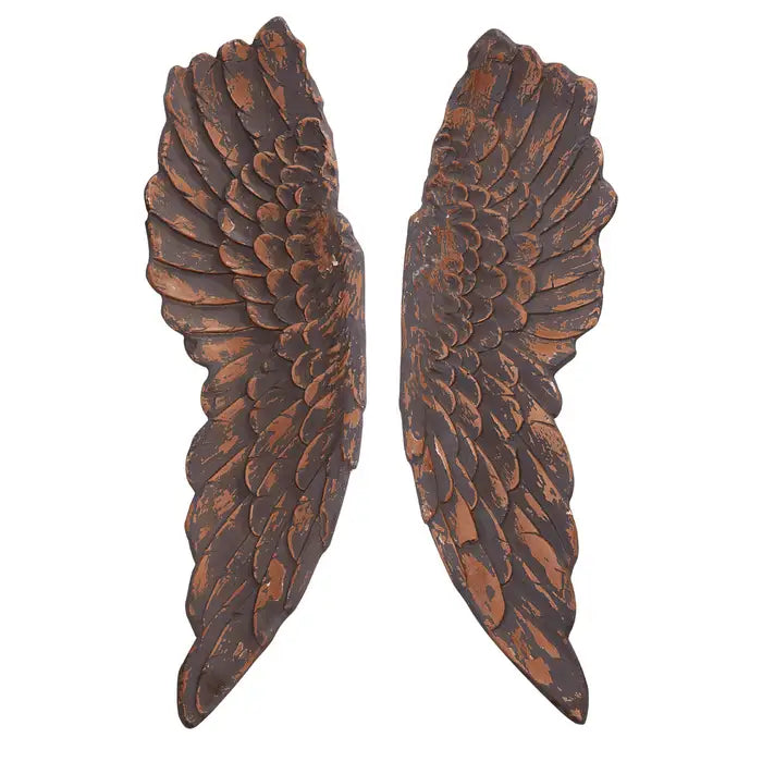 Plato Wings Wall Decoration In Brown