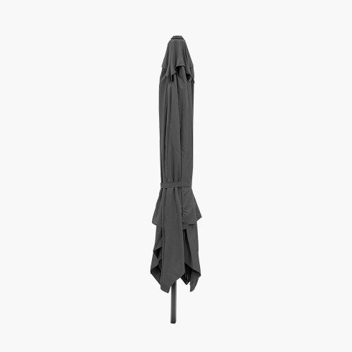 Challenger T2 Garden Parasol, 3m x 3m, Anthracite Grey, Free Arm