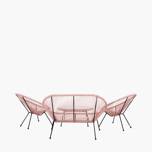Fairfield Garden Furniture Lounge Set, Pink, 4 Piece