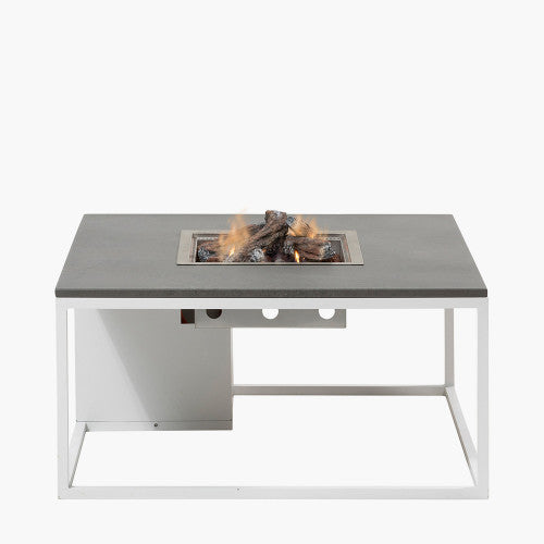 Cosiloft 100 White and Grey Fire Pit Table