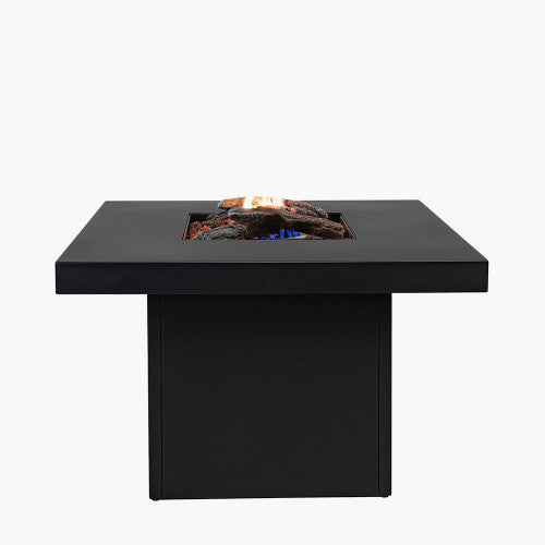 Black Metal Fire Pit Table, Outdoor, Cosi