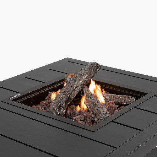 Derby Fire Pit Table, Black Metal, Cosiflow 120
