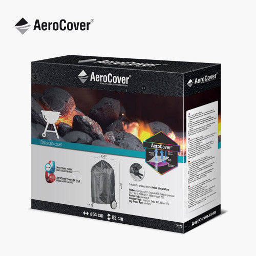 Outdoor Weatherproof Cover, Barbecue Kettle Aerocover Round 64 x 82cm high
