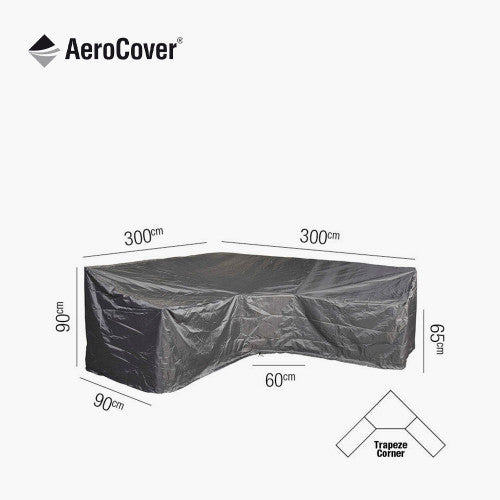 Outdoor Weatherproof Cover, Lounge Furniture Set Aerocover Trapeeze 300x300x90x65x90cm