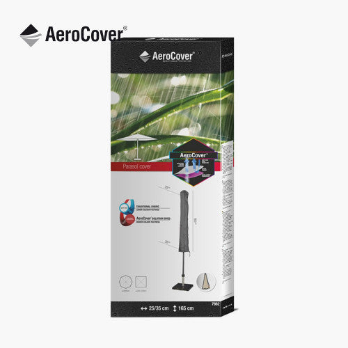 Outdoor Weatherproof Cover, Parasol, Aerocover 165 x 25/35cm