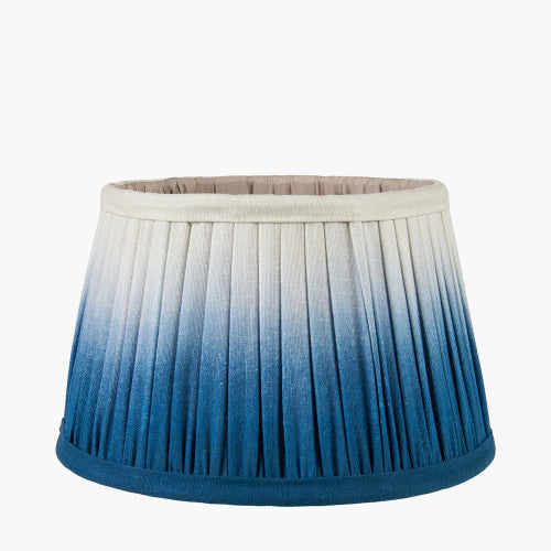 Helena Blue Ombre Soft Pleated Tapered Shade- 30cm