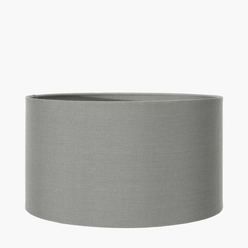 Tindra Steel Grey Poly Cotton Cylinder Shade