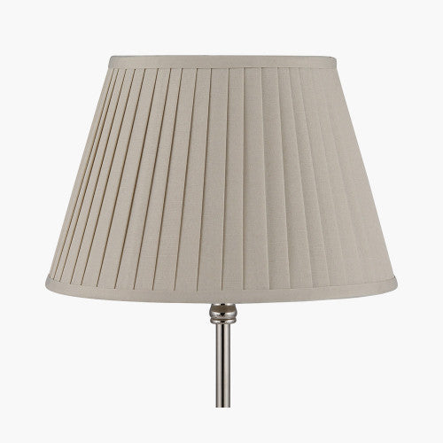 Selina Taupe Poly Cotton Knife Pleat Shade- 40cm