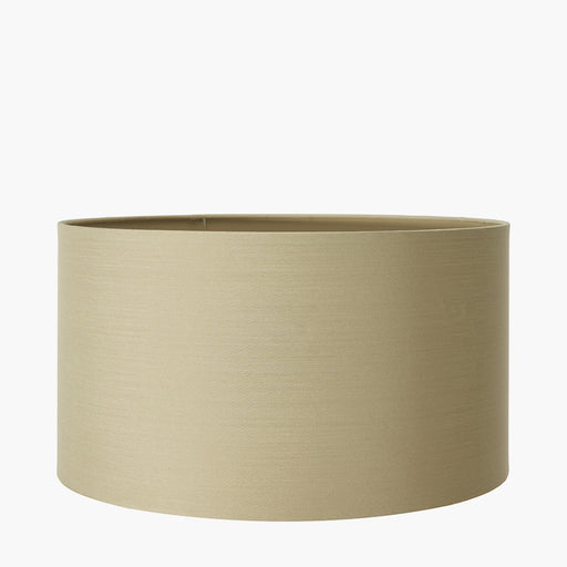 Sanna Taupe Poly Cotton Cylinder Drum Shade- 30cm