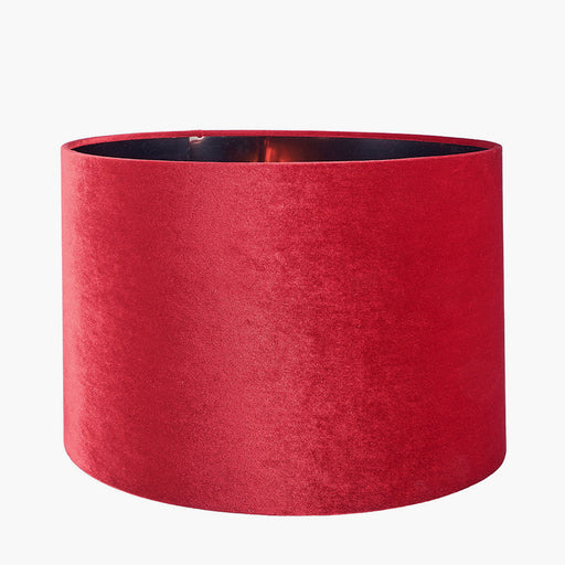 Solène Red Velvet Cylinder Shade 