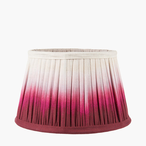 Justine Red Ombre Soft Pleated Tapered Shade