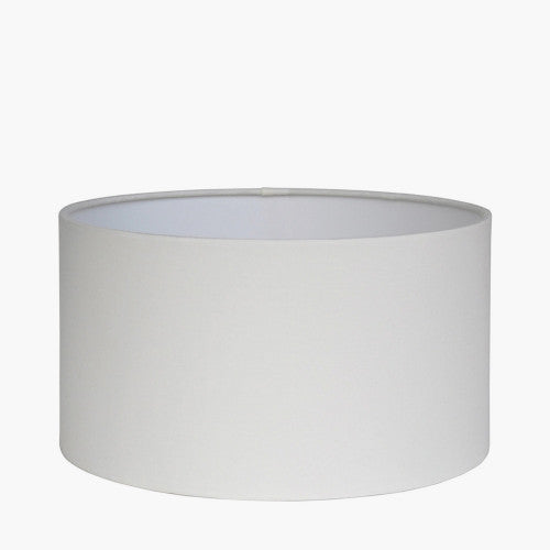 Gisèle Ivory Poly Cotton Cylinder Drum Shade