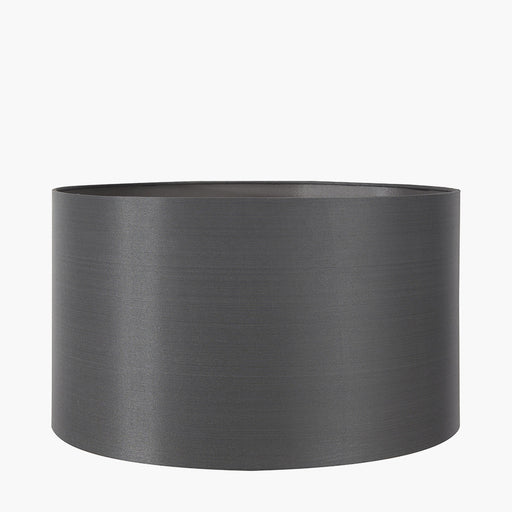 Emelina Steel Grey Silk Lined Cylinder Shade
