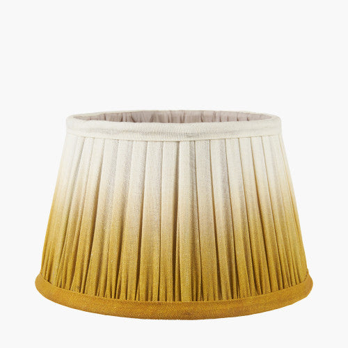 Thérèse Mustard Ombre Soft Pleated Tapered Shade 