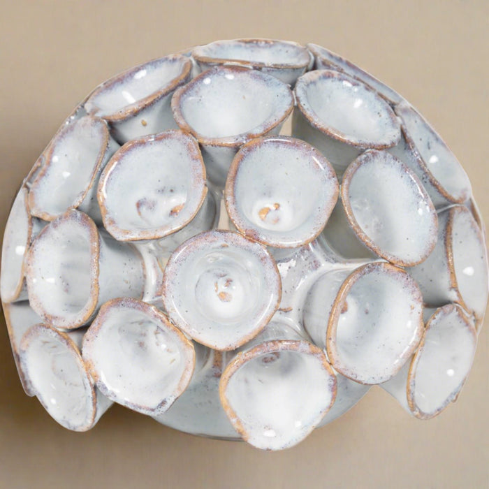 Aged White Ceramic Ornament