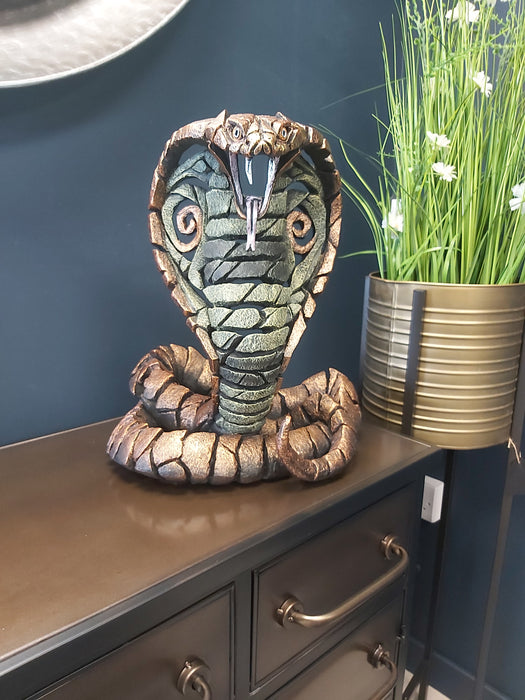 Cobra Snake Copper Brown  Sculpture