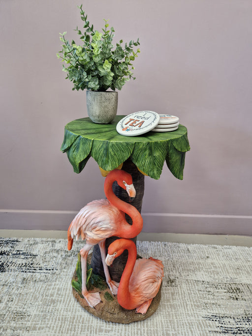 Flamingo Side Table, Resin, Round Top 