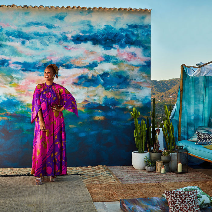 Clarke & Clarke X Breegan Jane Wallpaper Collection - Nairobi Mural - Sunset