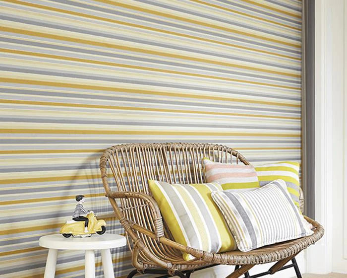 Little Greene Wallpaper - Tailor Stripe Corn
