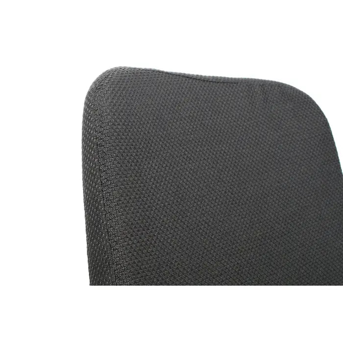 Charcoal Woven Black Mesh Fabric Dining Chair