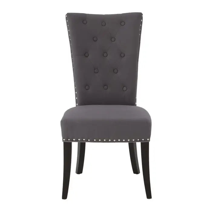 Regents Park Grey Cotton And Linen Dining Chair