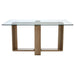 Barton Rectangle Dining Table In Clear Glass 