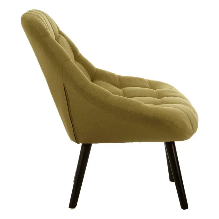 Stockholm Green Linen Accent Chair