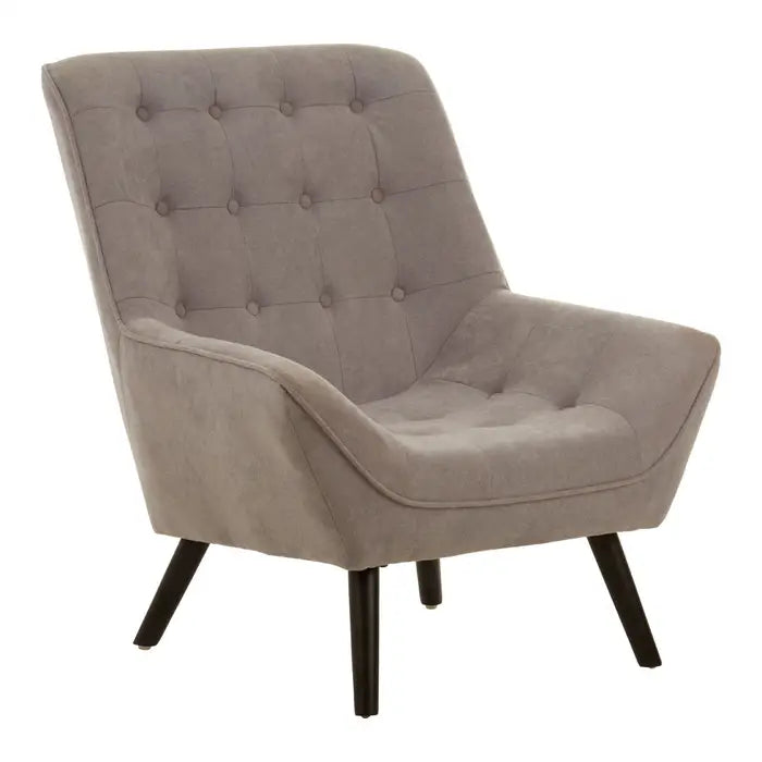 Stockholm Grey Curved Chair / Accent Chair