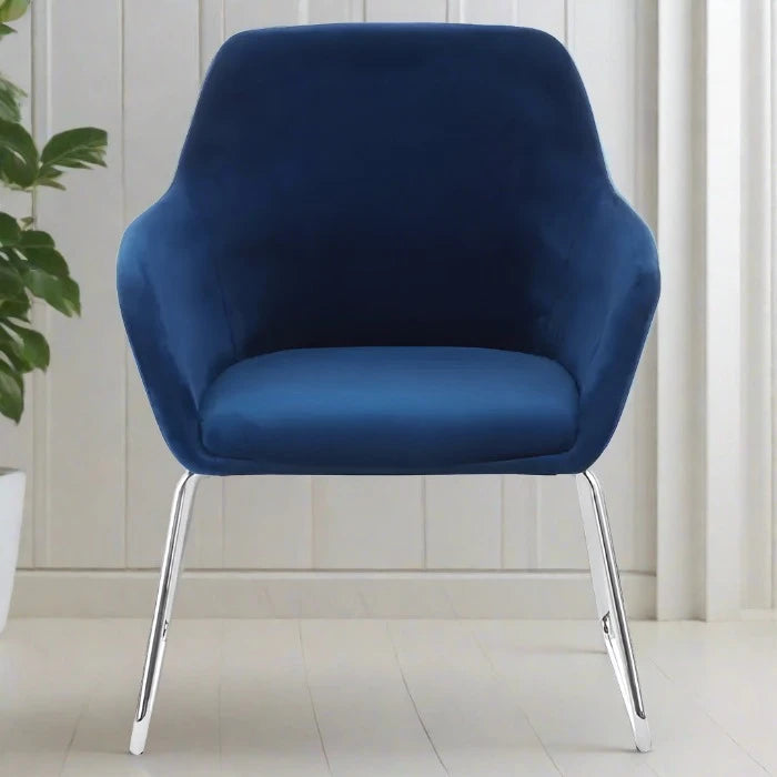 Stockholm Blue Fabric Chair / Accent Chair