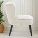 Regent Accent Chair, Mink Velvet, Black Wood Legs