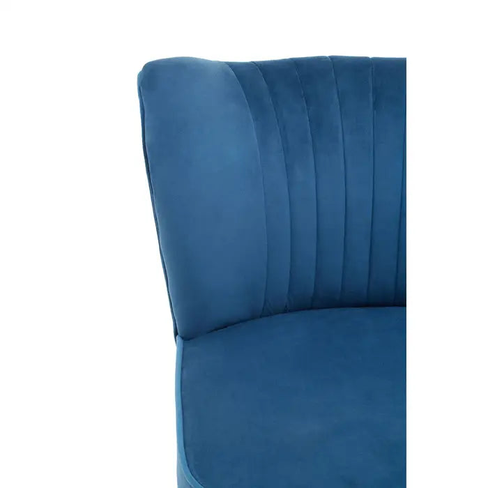 Regents Park Blue Velvet Chair / Accent Chair