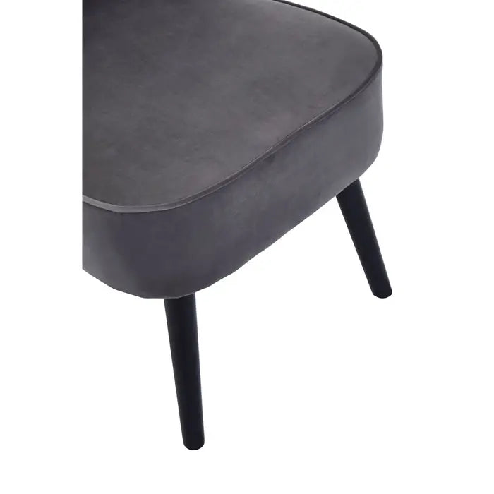 Regents Park Grey Velvet Chair / Accent Chair