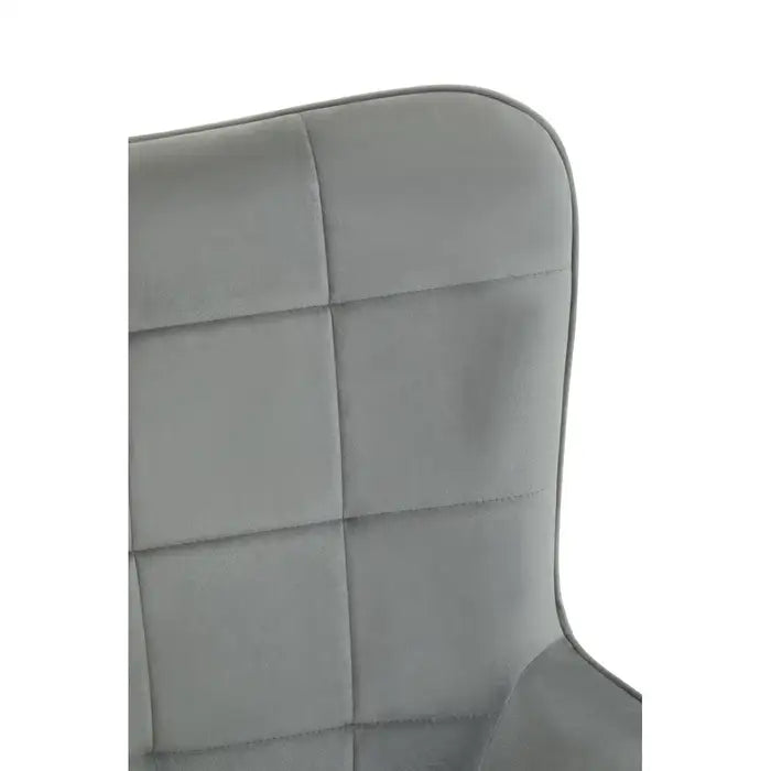 Stockholm Grey Velvet Chair / Accent Chair