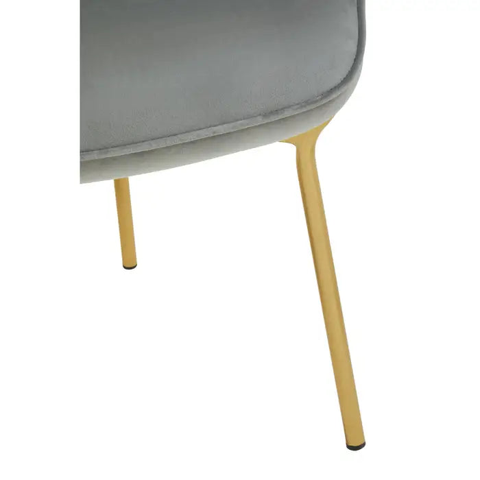 Stockholm Grey Velvet Chair / Accent Chair