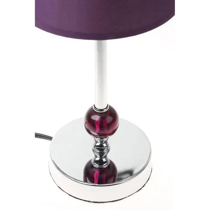 Purple Acrylic Ball Table Lamp