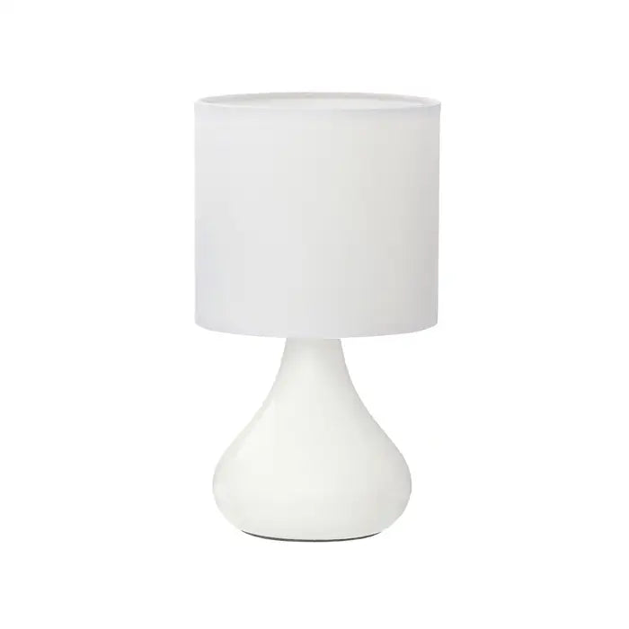 Bulbus White Table Lamp with EU Plug